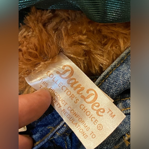 Dan Dee choice bear with a Earnheart jr upgrade excellent condition VINTAGE - Picture 10 of 13